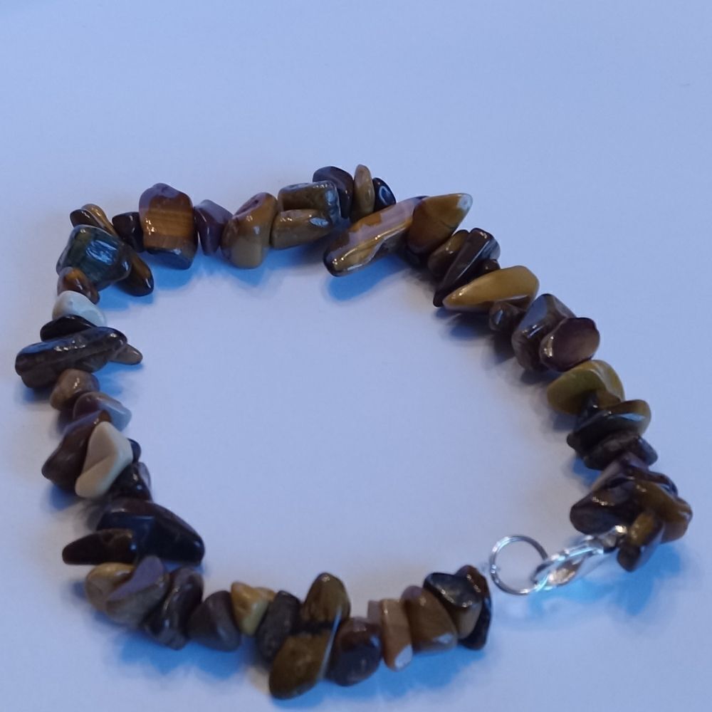 Brown beaded bracelet - Picture 1 of 3
